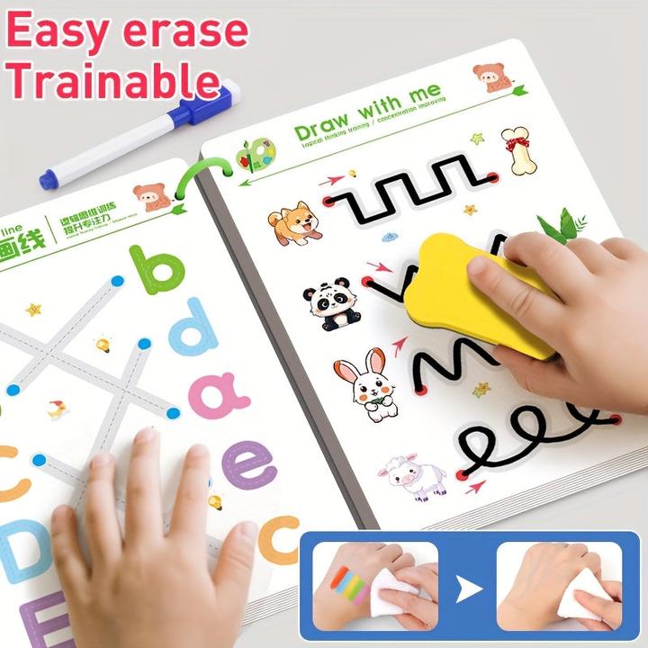Activity Board 48pcs Pen Control Lernbuch - lustige Übungen für Kinder, perfekt für die Entwicklung der
