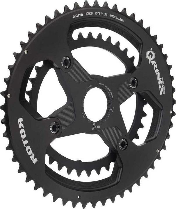 Produktbild Rotor Bike Components Aldhu Kettenblatt 110x4 aussen oval (52)