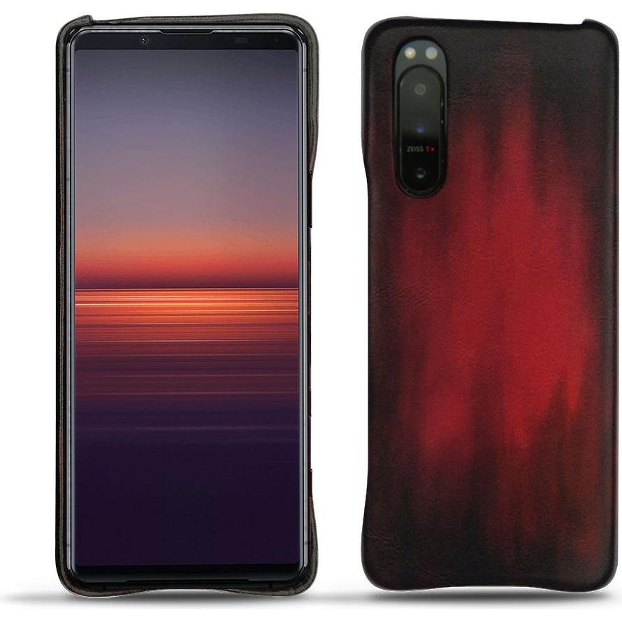 Noreve Lederschutzhülle (Sony Xperia 5 II), Smartphone Hülle, Rot