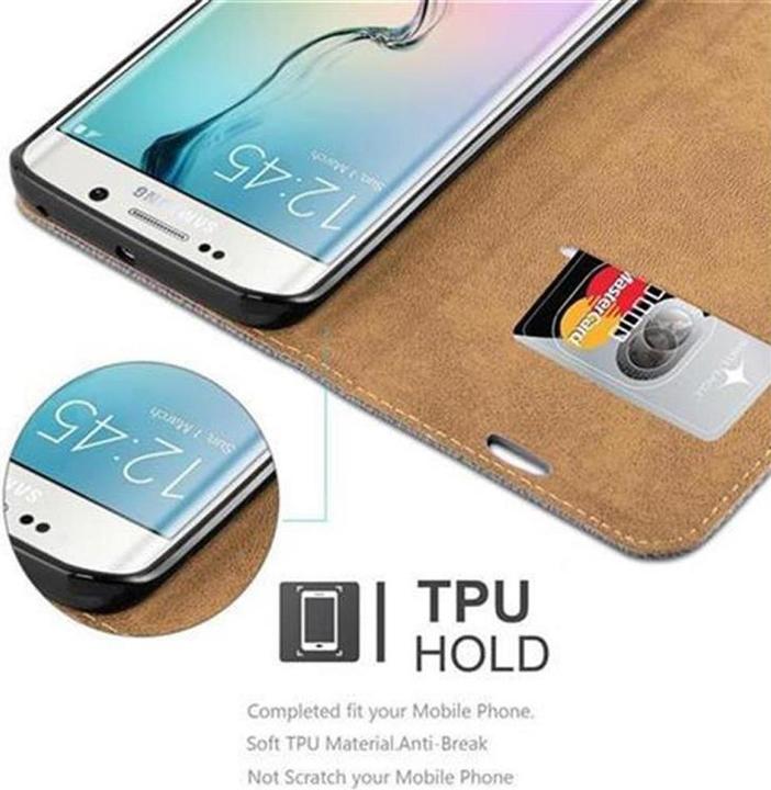 Actual product image Cadorabo Book Bast Optics Cover (Samsung Galaxy S6 Edge)