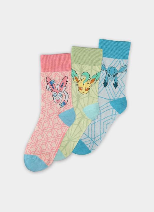 Produktbild Difuzed Pokémon - Eevee Evolution (LGS) Socks (3 Pack) - 43/46 (3er Pack, 43 - 46)