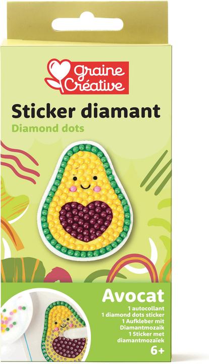 Produktbild Creative Diamond Mosaik Sticker Set - Avocado