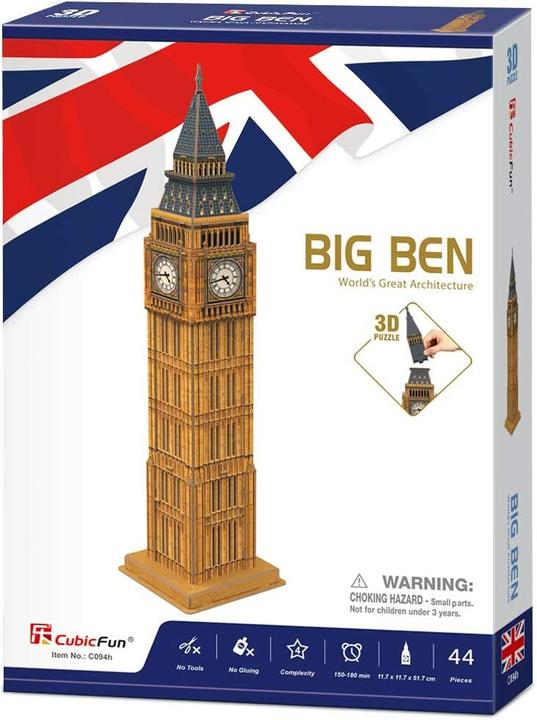 Immagine prodotto Cubicfun Gioco di puzzle 3D Big Ben- (44 pezzi)