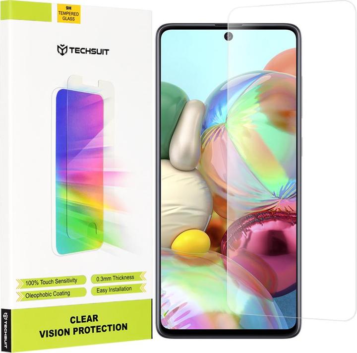 Produktbild Techsuit - Clear Vision Glass - Samsung Galaxy A71 4G / A71 5G / Note 10 Lite / M51 - Transparent (Samsung Galaxy A71, Samsung Galaxy A71 5G, Samsung Galaxy M51, Samsung Galaxy Note 10 Lite)