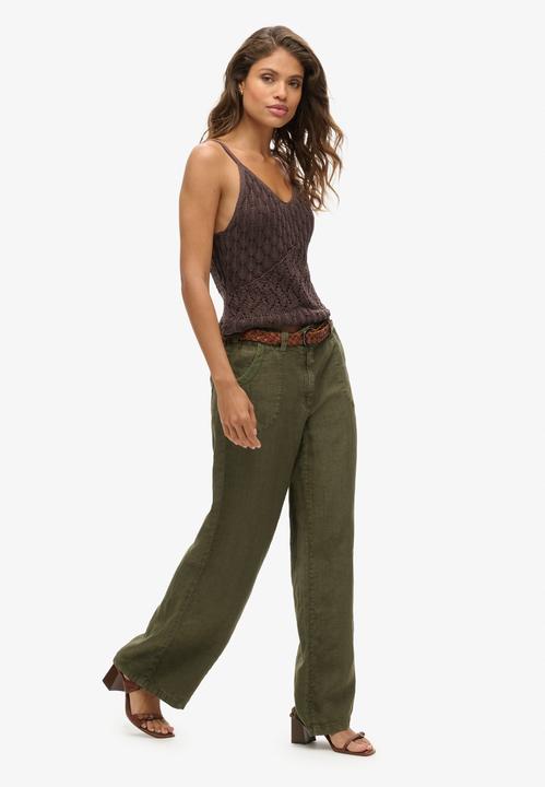 Image du produit Superdry Pantalon taille basse en lin (L)