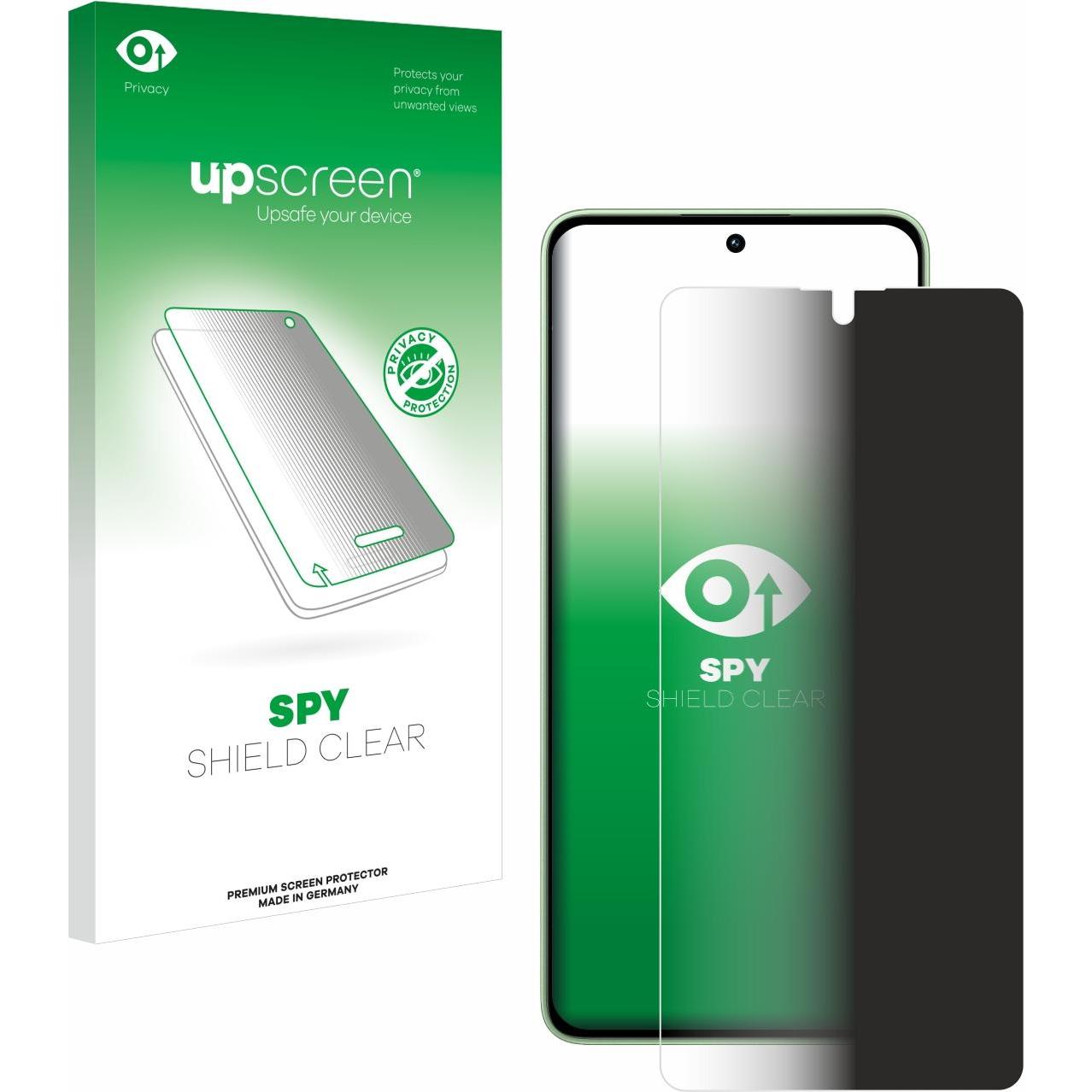 upscreen Spy Shield Blickschutzfolie (1 Stück, Xiaomi Redmi Note 13), Smartphone Schutzfolie, Blau