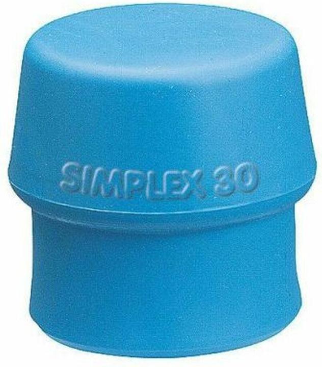 Productafbeelding Halder SimPLEX hamerkop met zachte voorkant-Ø 60 mm TPE-soft blauw