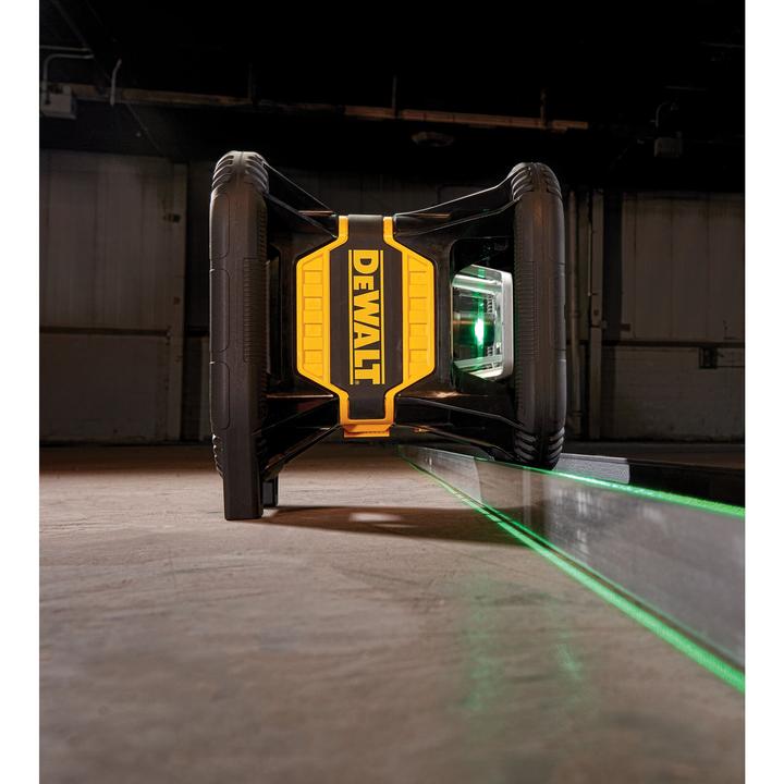Actual product image DeWalt LASER OBROTOWY 18V DCE080D1GS ZIELONY SAMOPOZIOM. 80m 1x2.0Ah BT TSTAK