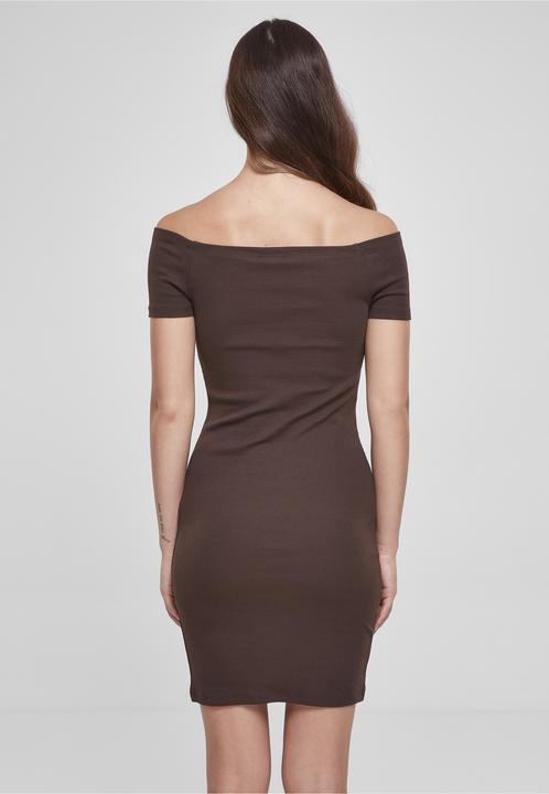 Produktbild Urban Classics Geripptes Kleid mit freien Schultern Damen (5XL)