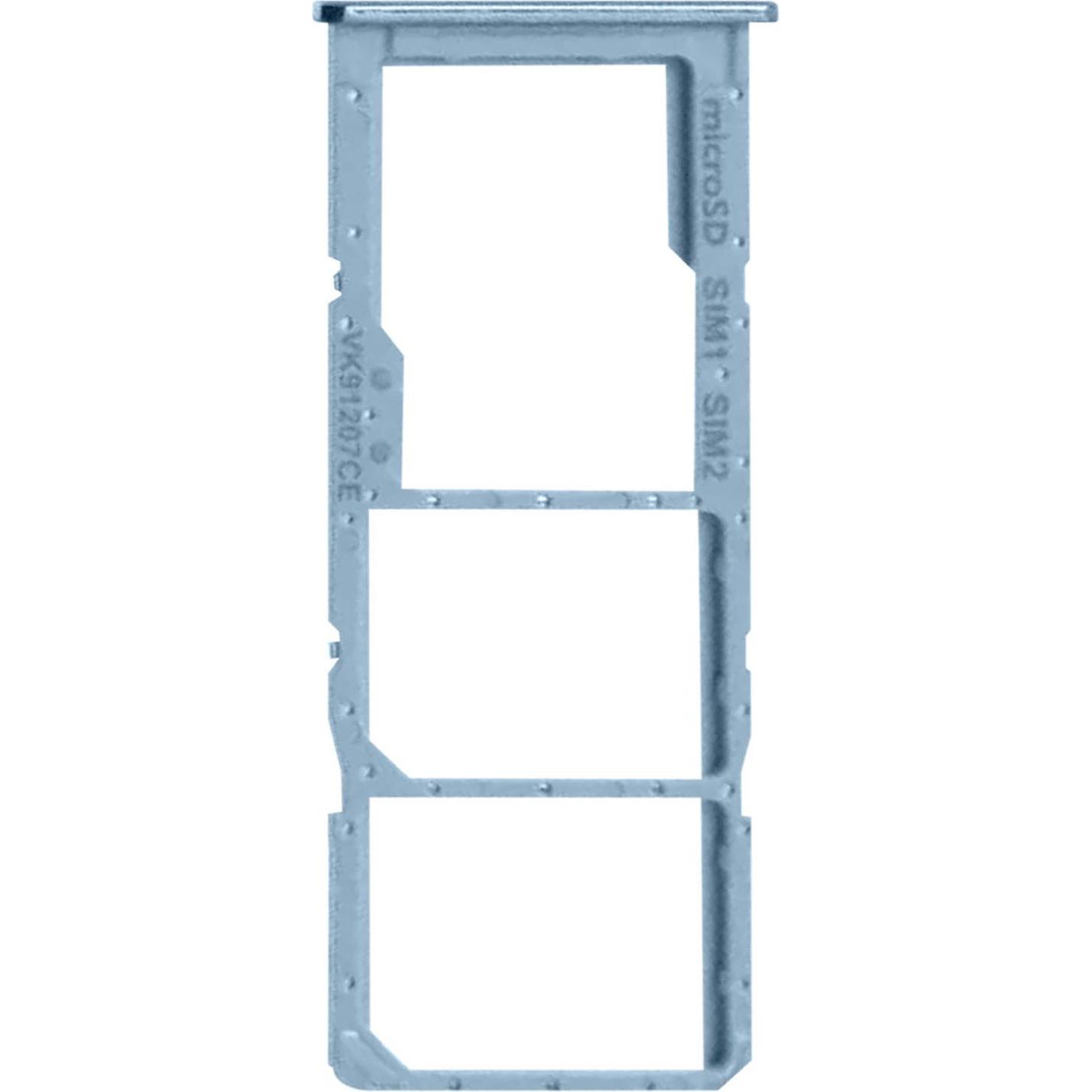 Clappio Ersatz Sim-Halter Samsung Galaxy A51 (SIM-Halterung, Galaxy A51), Mobilgerät Ersatzteile, Blau