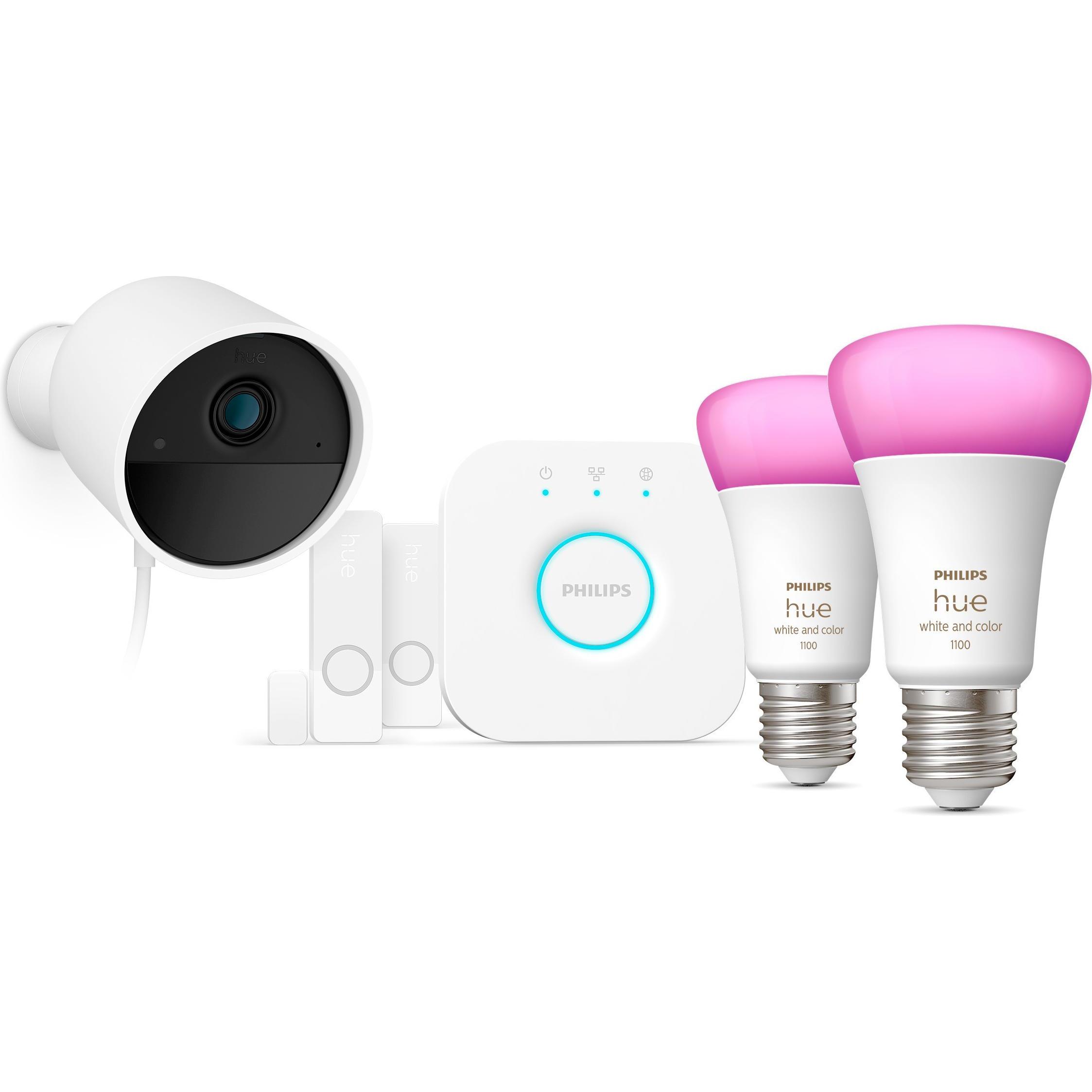 Thumbnail - Philips Hue, Wandleuchte + Deckenleuchte, Secure Kamera Bundle (1055 lm, E27)
