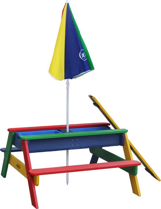 Actual product image Axi Nick Sand & Water Picnic Table Rainbow - Parasol Rainbow