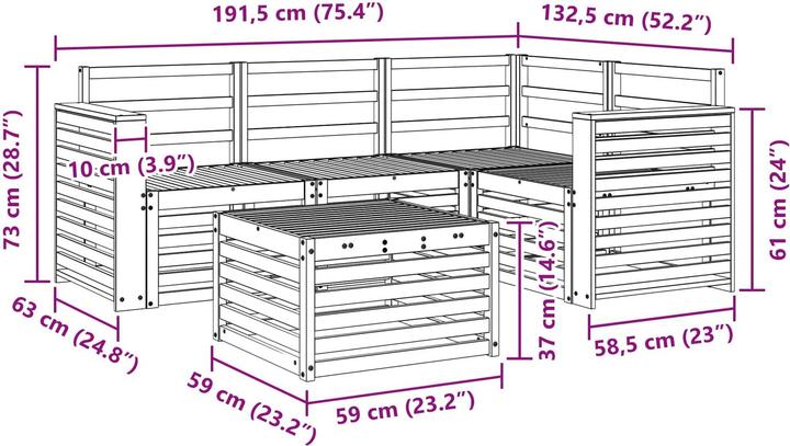 Produktbild vidaXL Outdoor-Sofagarnitur