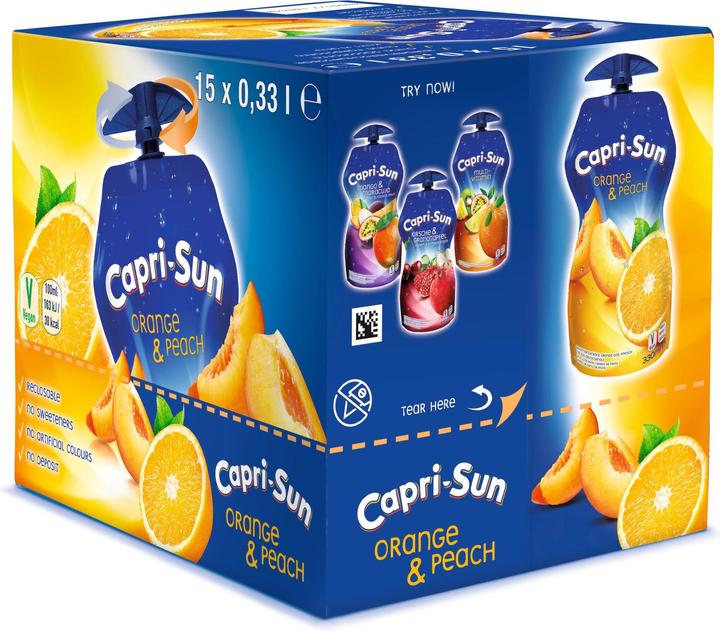 Produktbild Capri-Sun Orange & Peach (15 x 33 cl)