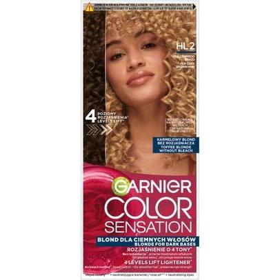 Garnier, Tinta, Color Sensation Hair Color Cream Hl2 Caramel Blonde 112ml