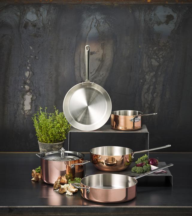 Actual product image Scanpan Frying pan Maitre D' Ø 24 cm - Induction (Frying pan, Copper, Stainless steel, 24 x 9.50 cm)