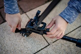 Actual product image Fotopro DV Series Dolly Fire Wheels (Plastic)