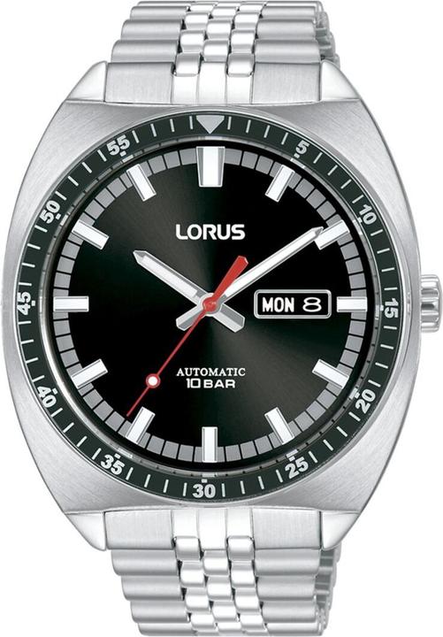 Lorus Men's watch RL439BX9 Black Silver coloured (Analogue wristwatch)