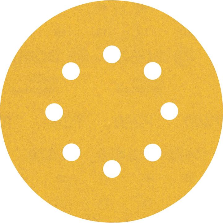 Immagine prodotto Bosch Professional Zubehör EXPERT C470 Carta abrasiva a 8 fori per levigatrice rotorbitale, 125 mm, G 240, 50 pezzi. (240)