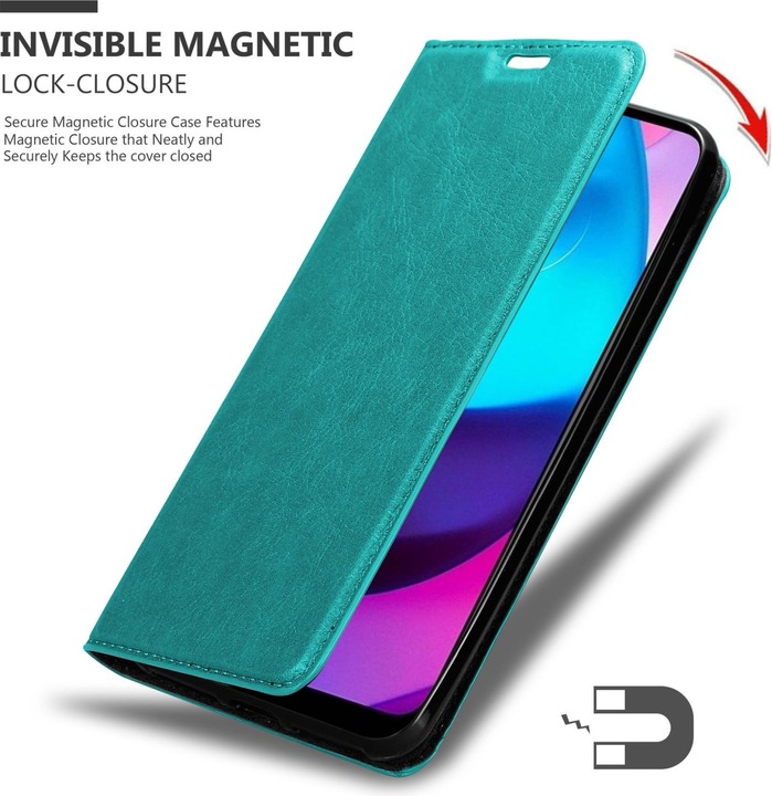 Produktbild Cadorabo Book Invis. Magnet Hülle (Motorola E30, Motorola Moto E20, Motorola Moto E40)
