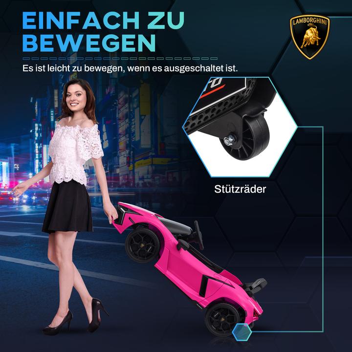 Actual product image Aiyaplay Kinder Elektroauto Kunststoff, Stahl Rosa