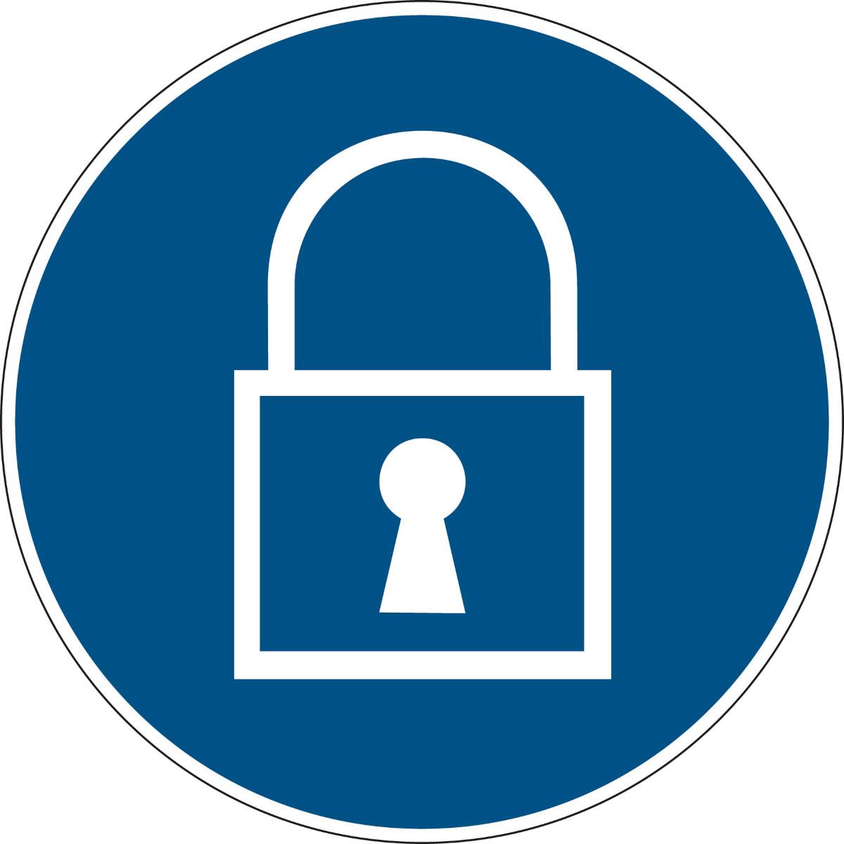 Brady PIC 615-DIA 100-B7541, Gebotsschilder - Sperren (222717)