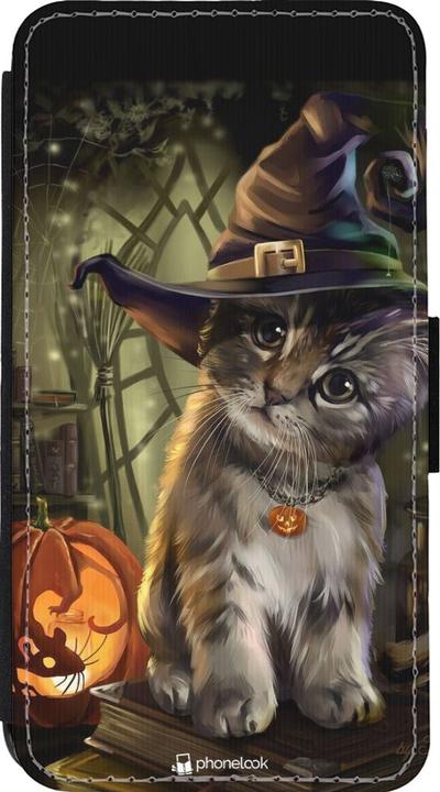 Actual product image PhoneLook Cover Wallet black Halloween 21 Witch cat (Apple iPhone 13 mini)
