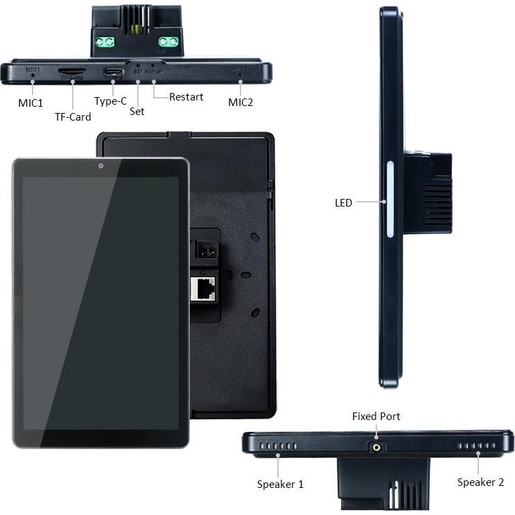 Thumbnail - LoopMeeting 8" LM-08SM - (8"), Digital Signage, Schwarz