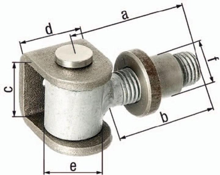 Actual product image GAH Door hinge 65x42x37x30mm steel raw