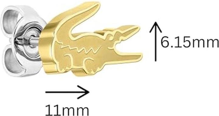 Produktbild Lacoste - Original gold-plated crocodile earrings 2040051 (Edelstahl)