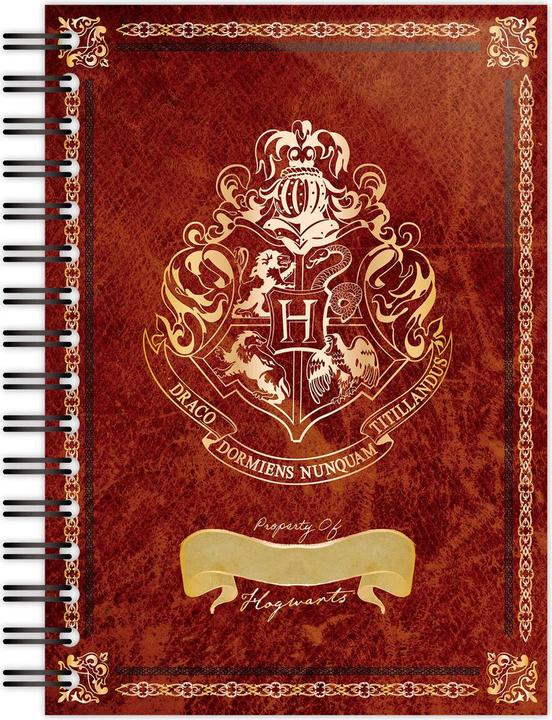 Blue Sky Harry Potter Hogwarts A5 notebook (A5, À rayures, Couverture rigide)