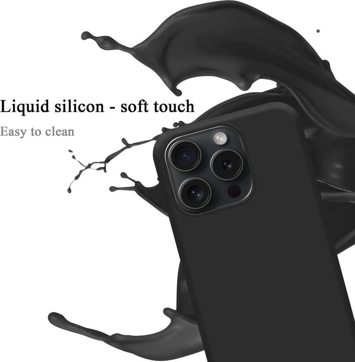 Actual product image Cadorabo Bumper Case for Apple iPhone 15 PRO MAX TPU Liquid Silicone Cover for Apple iPhone 15 PRO MAX (Apple iPhone 15 Pro Max)