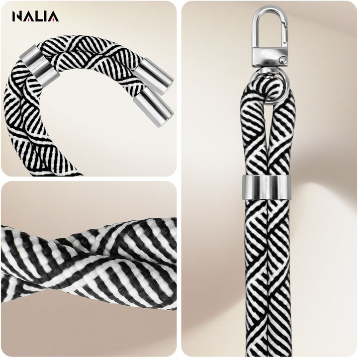 Produktbild Nalia HoldMe Lanyard Handykette – Universal Trageband für Smartphones - Verstellbar, Soft & Elastisch