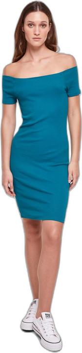 Produktbild Urban Classics Geripptes Kleid mit freien Schultern Damen (S)