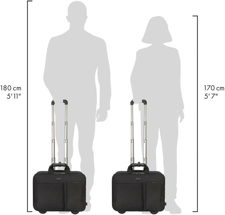 Actual product image Dicota "SAC.16.D3250901 D3250901 - Trolley Top Traveller Roller SEVEN 14-16"" Noir 25 litres." (25 l)