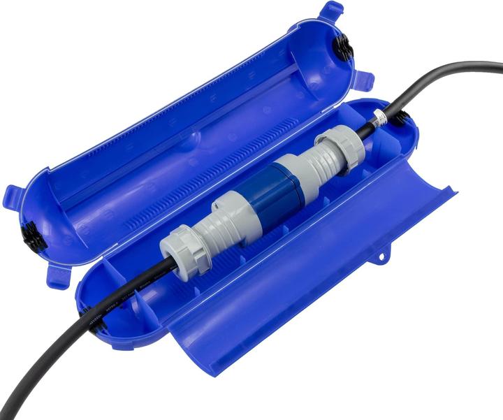 Actual product image Chilitec Safety protection box for cables, IP44, 365x90 mm, blue