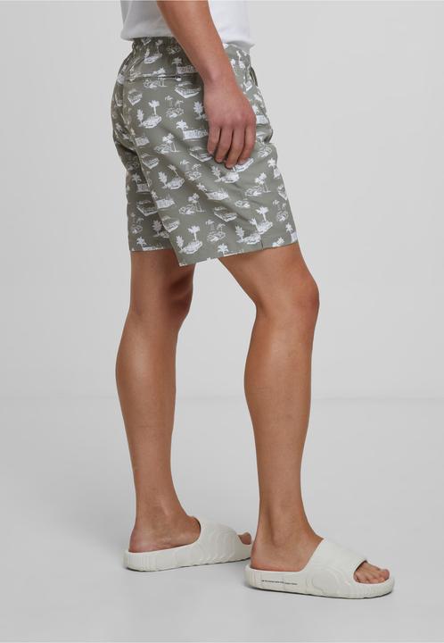 Actual product image Urban Classics Pattern Swim Shorts - 4984 (XL)