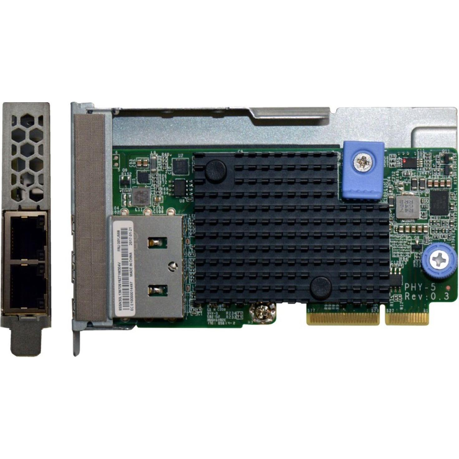 Lenovo DCG ThinkSystem 10Gb 2-port Base-T LOM (Mini PCI Express), Netzwerkkarte, Grün