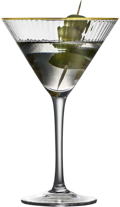 Produktbild Lyngby Martiniglas Palermo Gold 25 cl, 4 Stück, Material (2.50 dl, 4x)