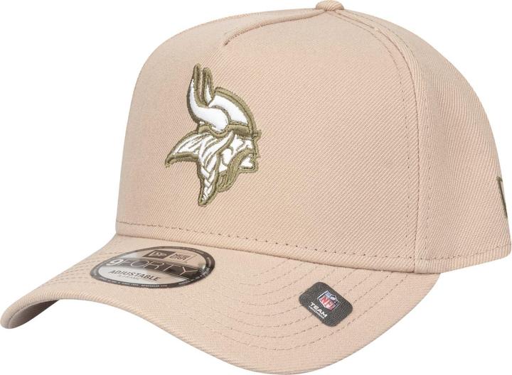 Actual product image New Era 9Forty A-Frame Cap - Minnesota Vikings camel beige (One size)