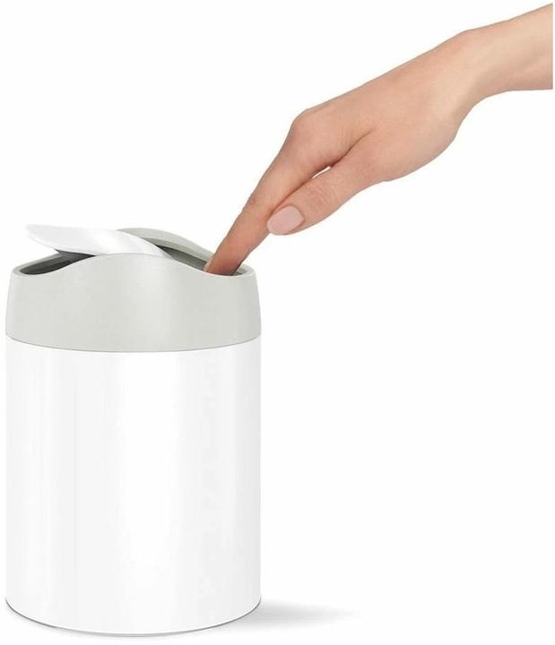 Produktbild Simplehuman Abfalleimer 1.5 l, Weiss (1.50 l)