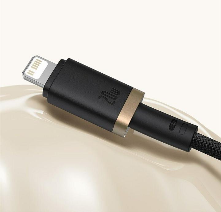 Actual product image Baseus Dura Type-C fast charging cable for iP 20 W 1 m Black Gold (1 m, 20 W)