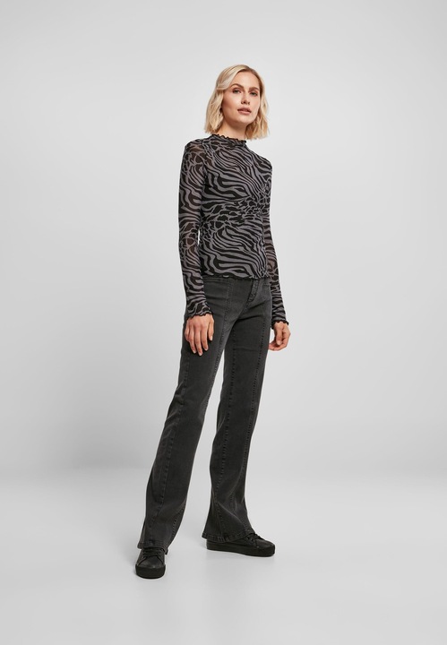 Produktbild Urban Classics Ladies AOP Mesh Turtleneck Longsleeve (4XL)