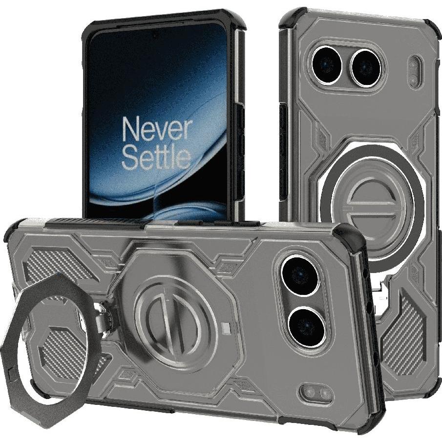 Techsuit - Carbon Shield PRO - OnePlus Nord 4 - Smoke Black (OnePlus Nord 4), Cover smartphone, Nero