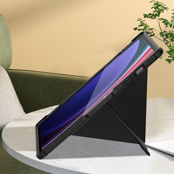 Produktbild Nillkin Bumper Leather Case Pro Hülle für Samsung Galaxy Tab S9 Ultra – Schwarz (Samsung Galaxy Tab S10 Ultra)
