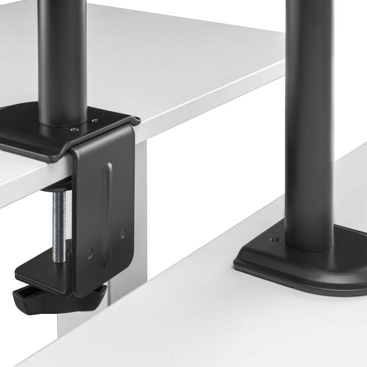 Produktbild Wiltec Monitorhalterung 2 Monitore bis 32" Bildschirmhalterung Tischklemme VESA (Tisch, 32", 9 kg)