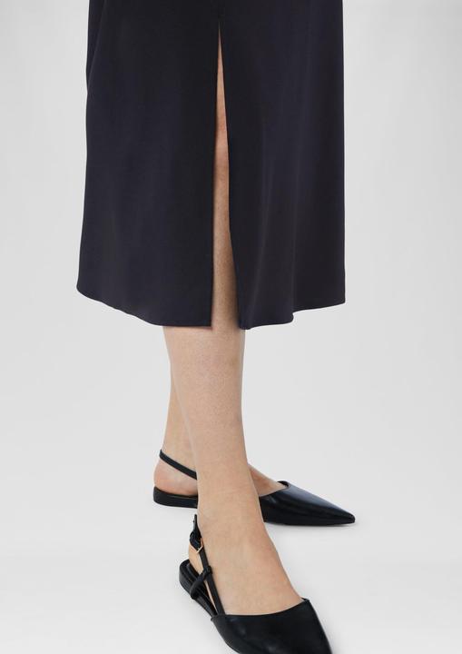 Produktbild Comma Kleid Ausgestelltes Midikleid aus Crêpe mit verdecktem Reissverschluss (36)
