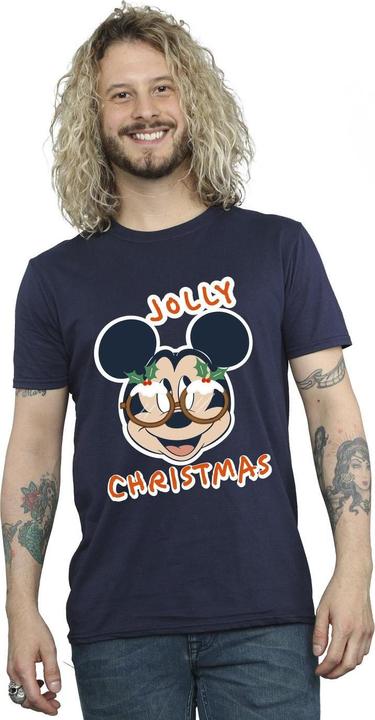 Produktbild Disney Mickey Mouse Jolly Christmas Glasses TShirt (XL)