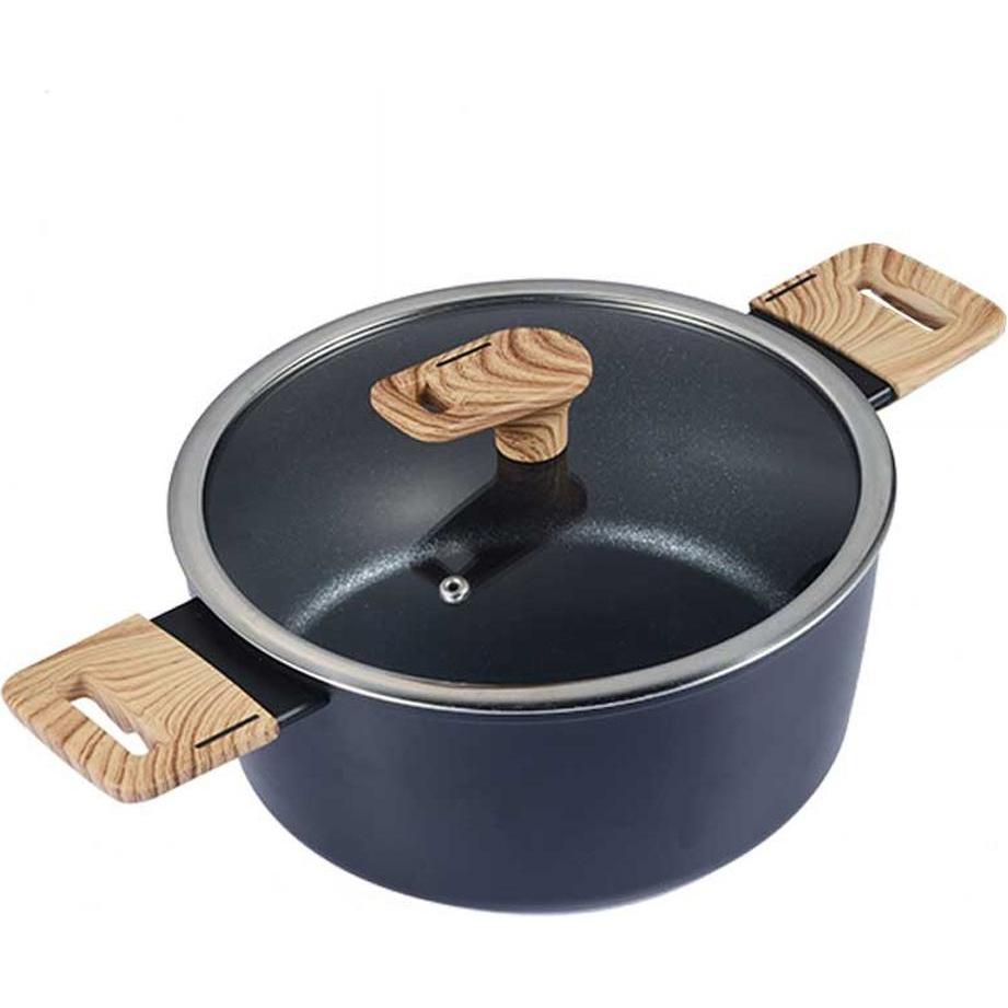 neuetischkultur Bratentopf mit Deckel, Pfanne + Kochtopf, Schwarz