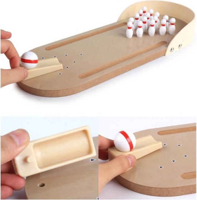 Actual product image Cover-Discount Mini table bowling game